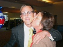 Mom kissing her returned missionary son. photo credit darlingdarleys.blogspot.com