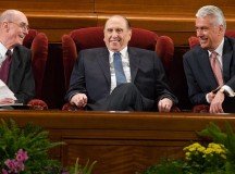 The First Presidency at Conference in 2010