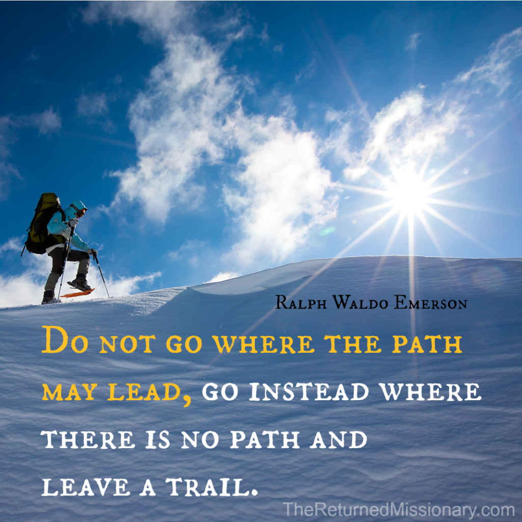 Emerson Quote - Leave a Trail