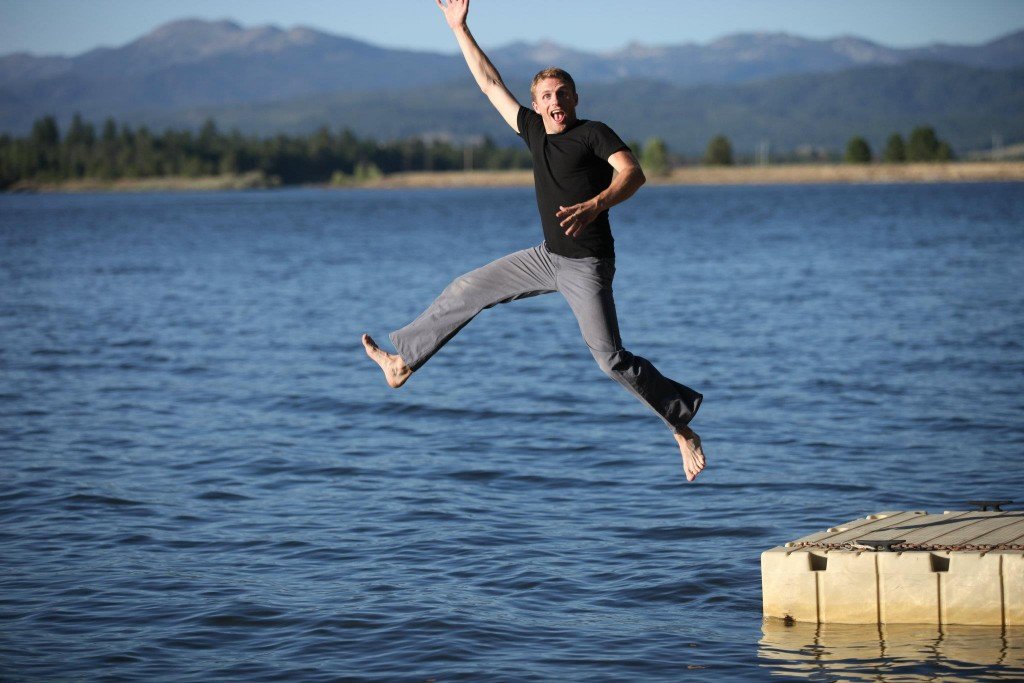 Jump in with all your clothes on